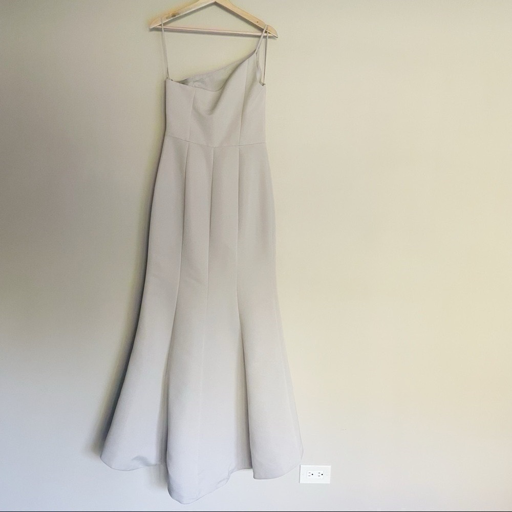 NEW Amsale Dress Cecilia Platinum Sleeveless - Picture 6 of 10